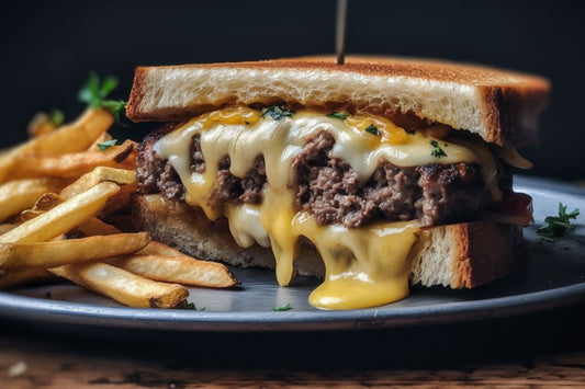 Плат для гурманов с карамелизованным луком и швейцарским сыром