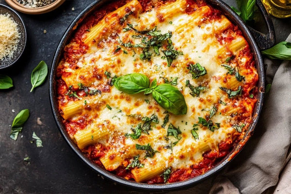 Creamy Three-Cheese Manicotti