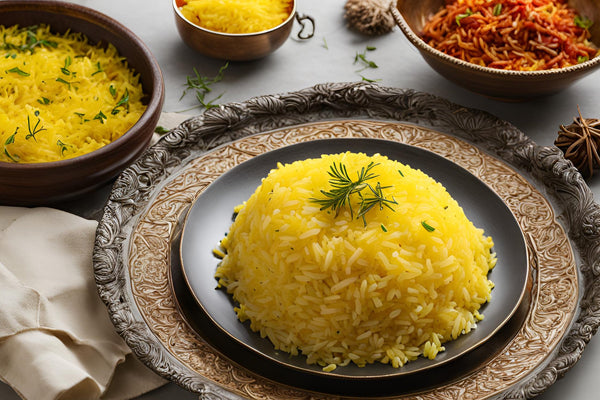 Exquisite Saffron Rice with Fragrant Aromas