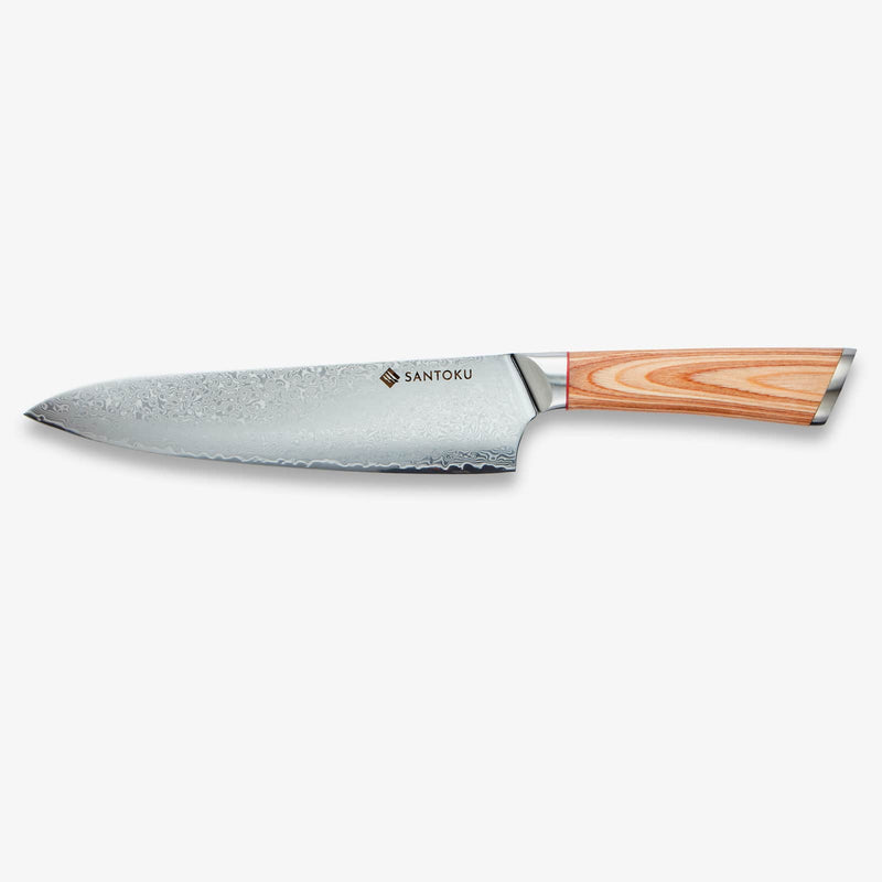 Haruta 8-дюймовый японский шеф-нож Gyuto VG10 из дамасской стали с деревянной ручкой и ножнами