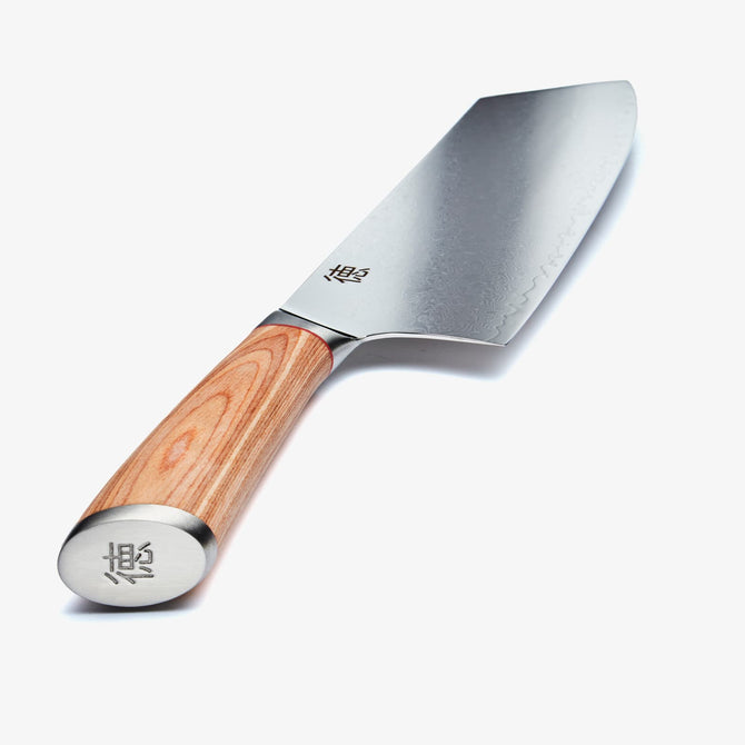 Тесак накири из японской дамасской стали Haruta 7,7 дюйма VG10 с деревянной ручкой и ножнами