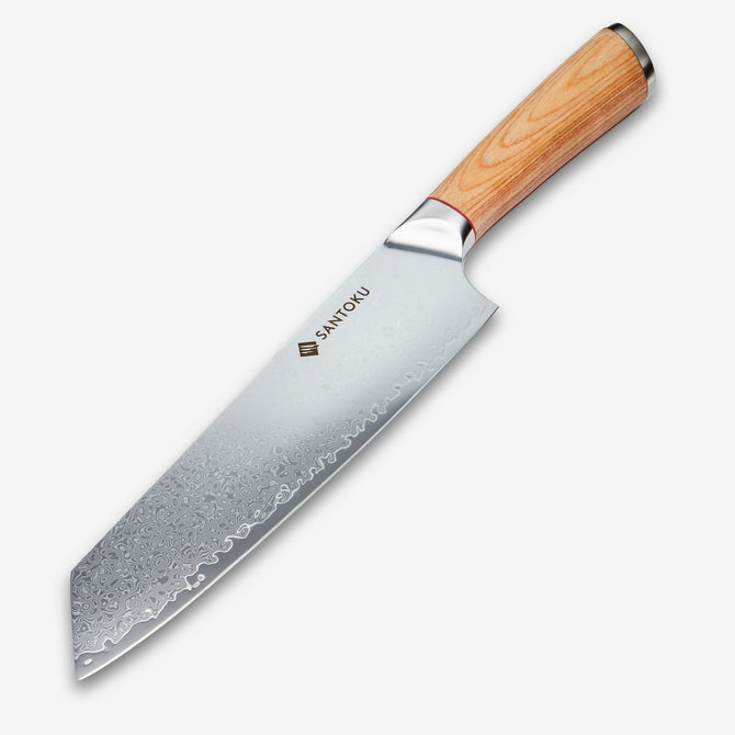 Haruta 8-дюймовый японский нож шеф-повара Kiritsuke VG10 из дамасской стали с деревянной ручкой и ножнами
