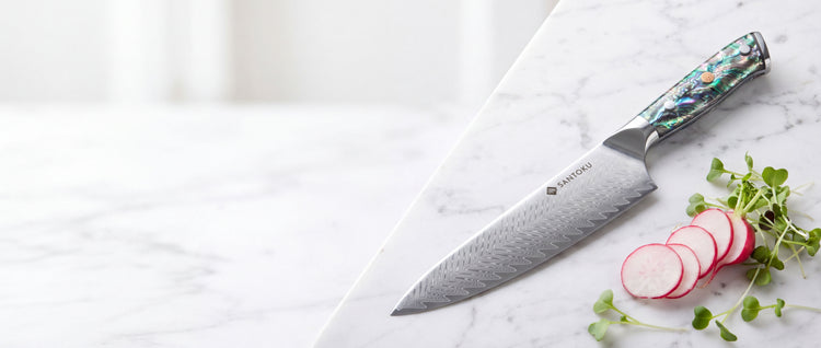 Haruta 8-дюймовый японский шеф-нож Gyuto VG10 из дамасской стали с деревянной ручкой и ножнами
