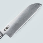 Нож Aiko из красной дамасской стали с ручкой из цветной красной смолы